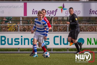 Esc passerde de doel man van vv Hulshorst in de tweede helft van de wedstrijd twee maal. - © NWVFoto.nl